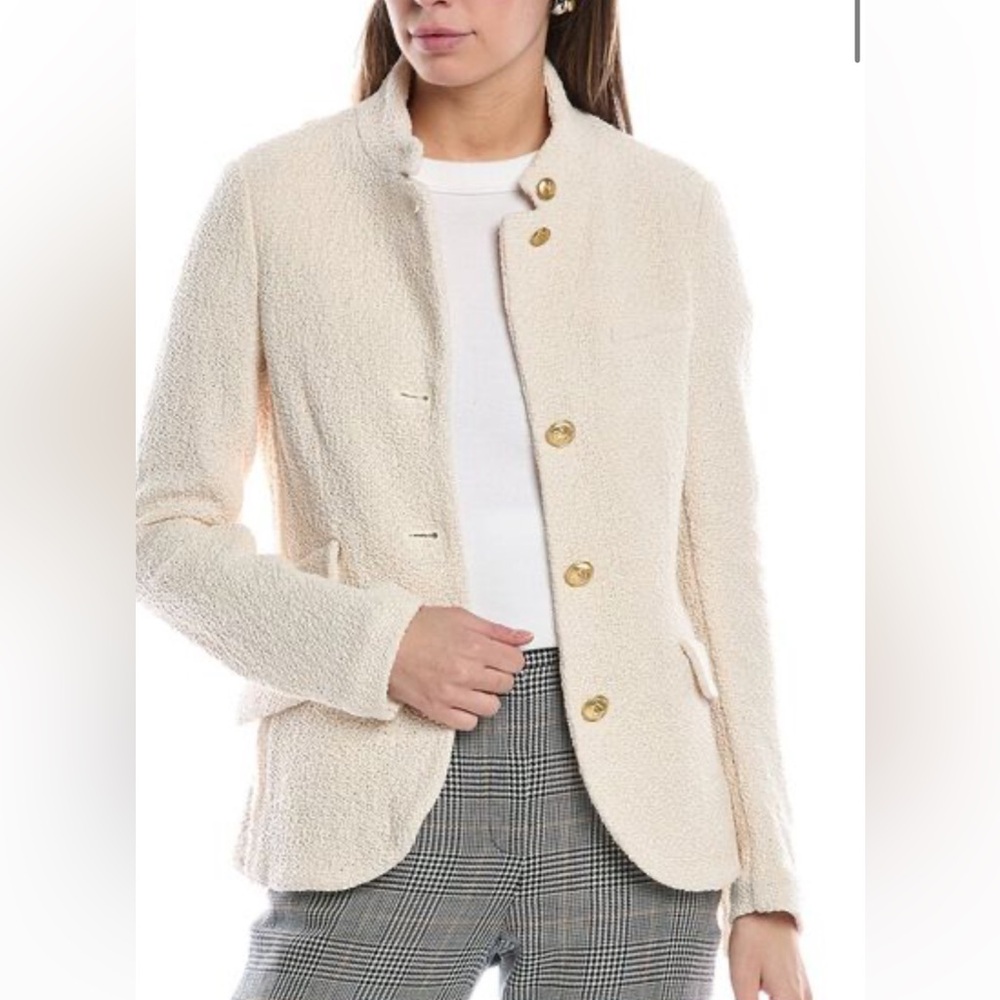 Rag & Bone Ivory Blazer with Gold Accents